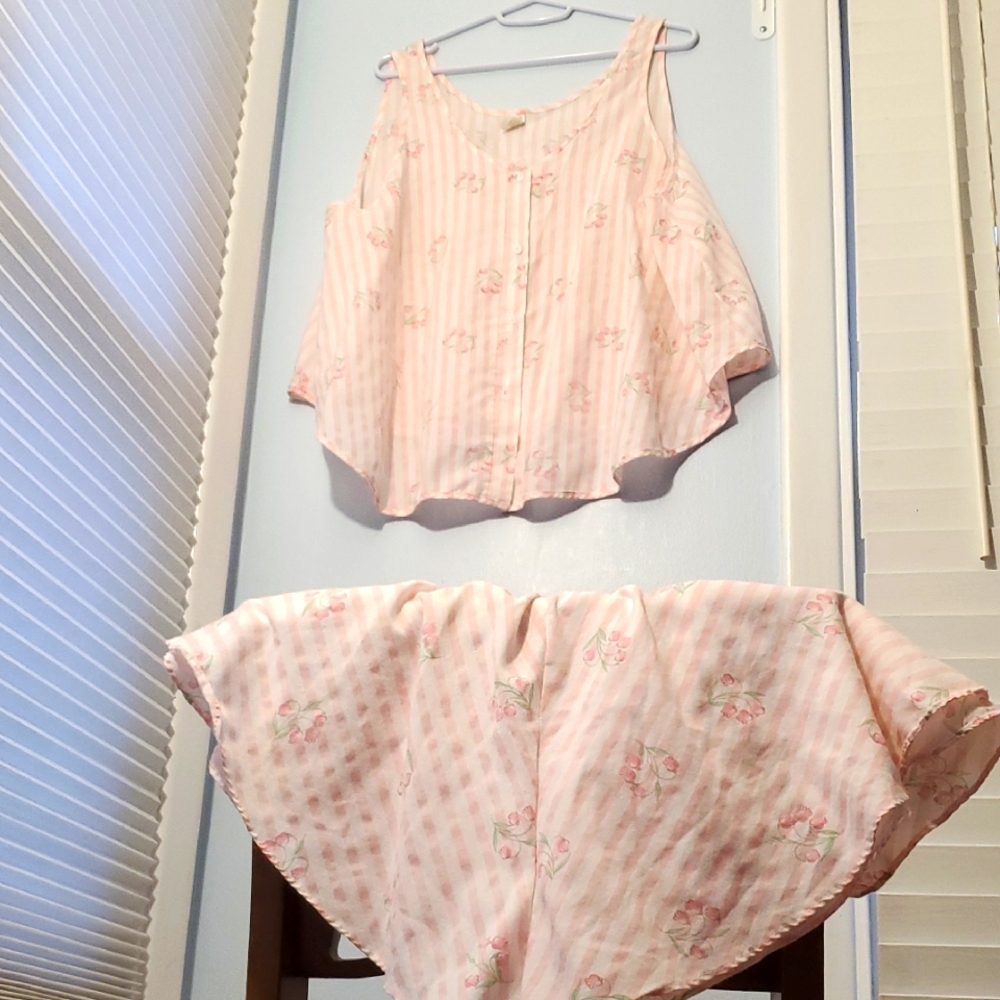 Vintage 80's PETRA FASHIONS PJ Set M-2X - Picture 4 of 7